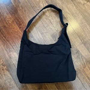 Baggy nylon shoulder tote